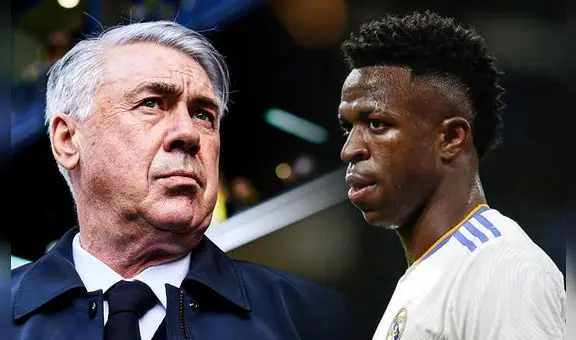 Ancelotti defiende a Vinicius de las provocaciones de los rivales: Él solo quiere jugar