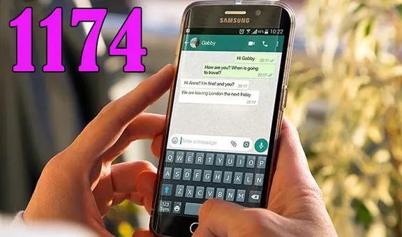 ¿Qué significa cuando alguien te envía el número '1174' por WhatsApp? Aquí la respuesta