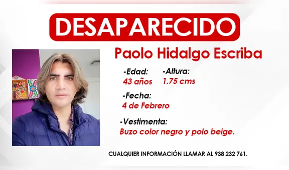 Asistente de Yola Polastri se encuentra desaparecido desde el sábado 4 de febrero