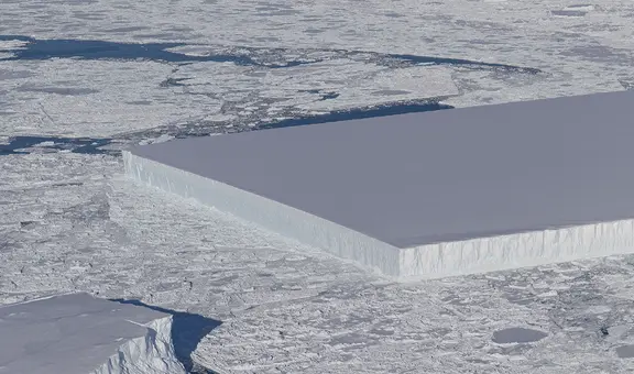 ¿El iceberg perfecto? NASA explica cómo se formó este extraño bloque de hielo en la Antártida