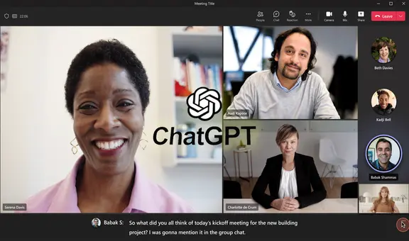 Microsoft Teams incluirá ChatGPT y podrás preguntarle cualquier cosa dicha en la reunión