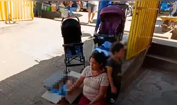 Bebé que dormía en cartón recibió cochecitos de mujeres solidarias en Tarapoto