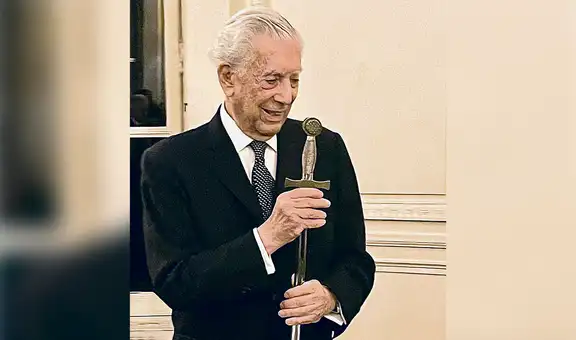 Mario Vargas Llosa recibió la espada de académico