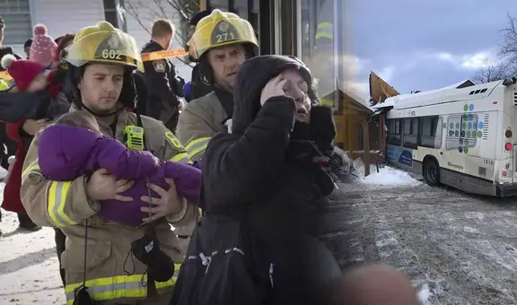 Autobús choca contra guardería y deja 2 niños fallecidos y otros 6 heridos