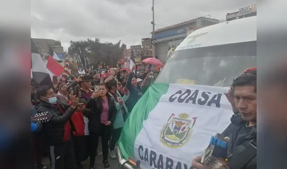 Nueva delegación de Puno viajó a Lima para participar en protestas contra Dina Boluarte
