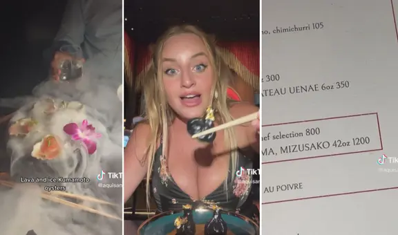 Acude a restaurante de Bad Bunny y queda impresionada con los precios: “Mi primera vez probando oro”