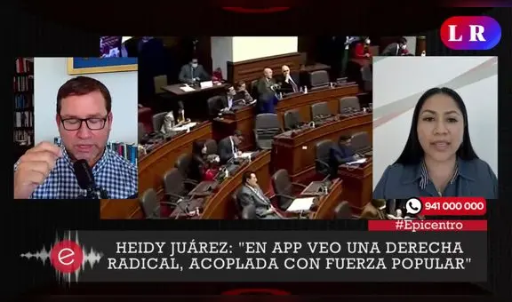 Heidy Juárez: "El interés primordial de algunos congresistas es quedarse"