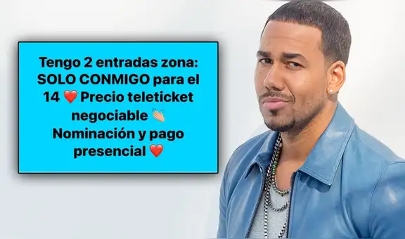 Romeo Santos en Lima: ¿por qué hay mucha reventa de entradas a pocas horas de su show?