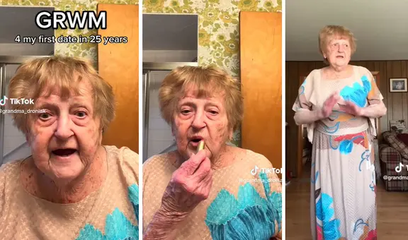 Una mujer de 92 años se grabó arreglándose para su primera cita luego de más de 30 años y se hizo viral