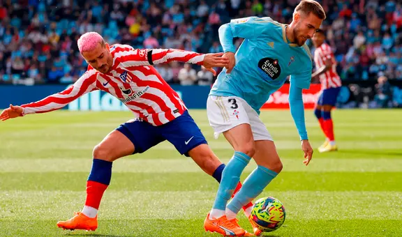Con Renato Tapia, Atlético de Madrid venció 1-0 al Celta de Vigo por LaLiga Santander