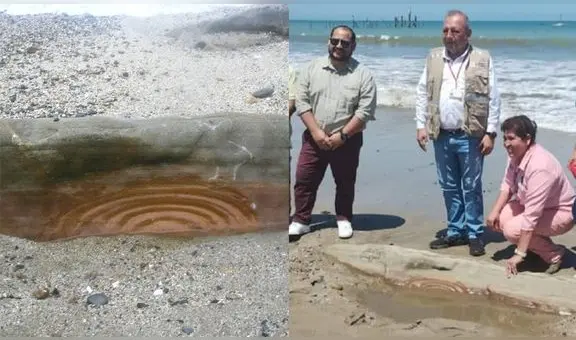 Tumbes: encuentran un petroglifo en la playa de Zorritos