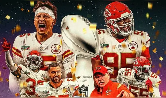 ¡El tercero de su historia! Kansas Chiefs ganó 38-35 a los Eagles y se quedaron con el Super Bowl LVII
