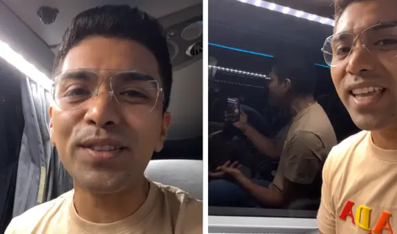 Christian Yaipén explica por qué no vio a fan desde bus del Grupo 5: El polarizado está al revés