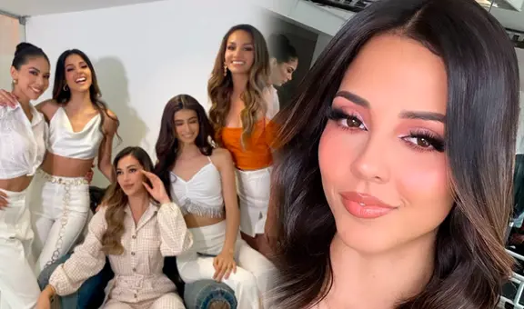 Luciana Fuster se reúne con candidatas al Miss Perú y fans reaccionan: “Arrasó con todas”