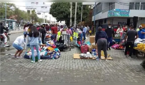 Caos e inseguridad ante incremento de comerciantes ambulantes en Piura
