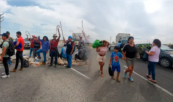 Cientos de ronderos bloquearon carretera que une Piura con Chiclayo y otras provincias