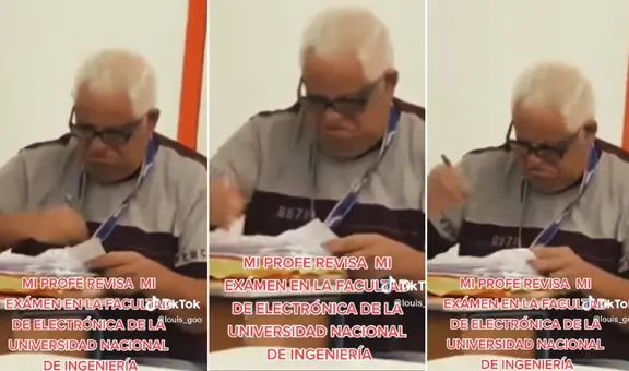 Profesor de la UNI tiene peculiar reacción al revisar los exámenes de sus alumnos de Electrónica