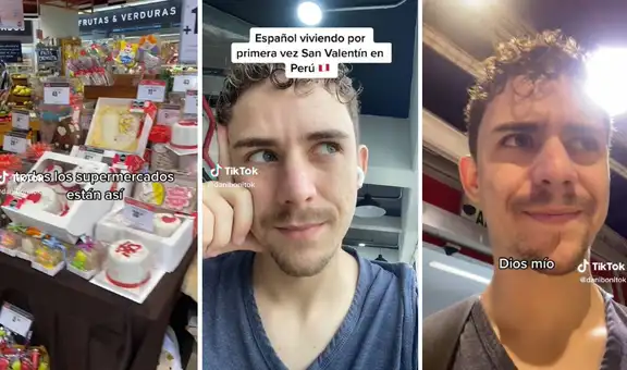 Joven español experimenta el San Valentín en Perú por primera vez y su reacción se hace viral