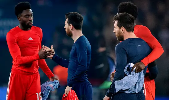 ¡Cumplió un sueño! Davies anuló a Messi, pero tras el partido lo buscó para cambiar camisetas