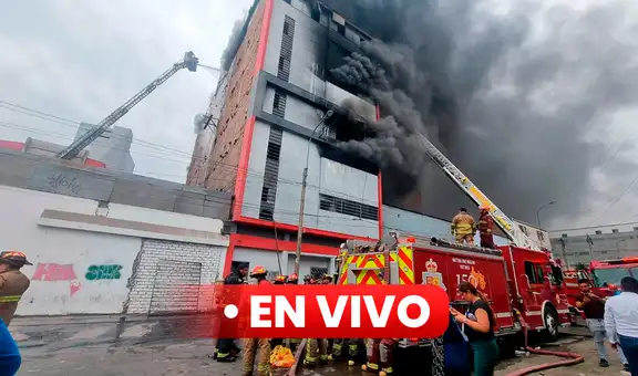 Incendio en La Victoria EN VIVO: revive fuego en almacén y 16 unidades de Bomberos intentan controlarlo | VIDEO