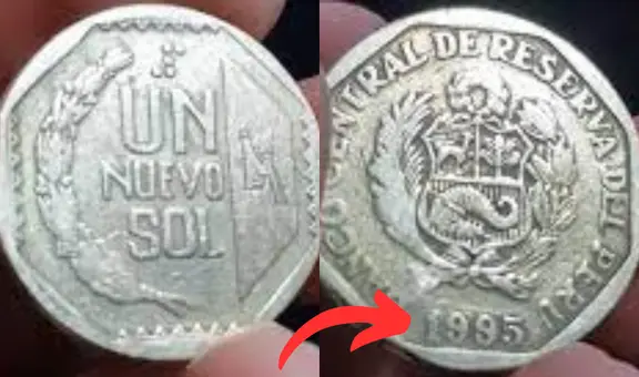 ¿Cómo es la moneda de S/1 de 1995 que podría costar más de 700 soles?