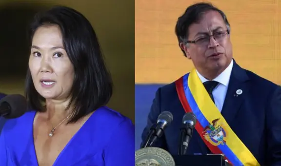 Keiko Fujimori insulta a presidente colombiano, Gustavo Petro, y le muestra su “repudio”