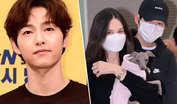 Song Joong Ki y su esposa reaparecen juntos en aeropuerto de Corea