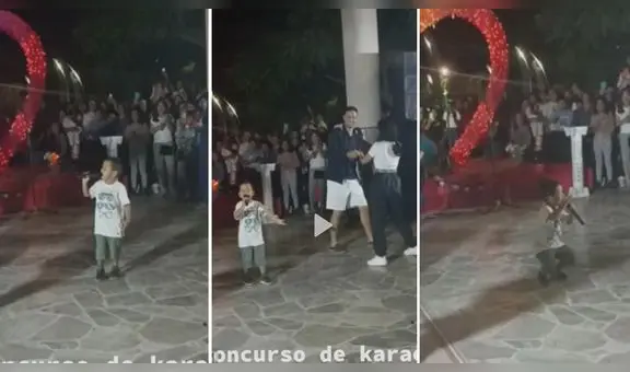 Niño enternece al interpretar canción de Azucena Calvay: "Ay, cómo me duele dejar de amarte"