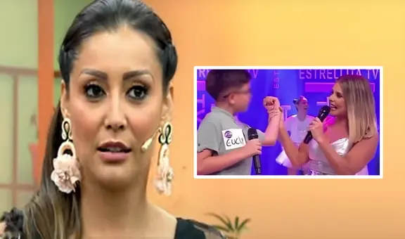 Karla Tarazona advierte a Johanna San Miguel por 'jalonear' a niño: "A mi hijo lo jalan así... ¡ay, no!"