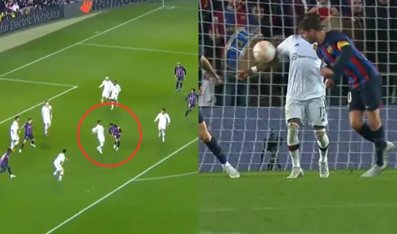 ¿Perjudican al Barza? Fred se llevó el balón con el brazo y el árbitro no cobró penal