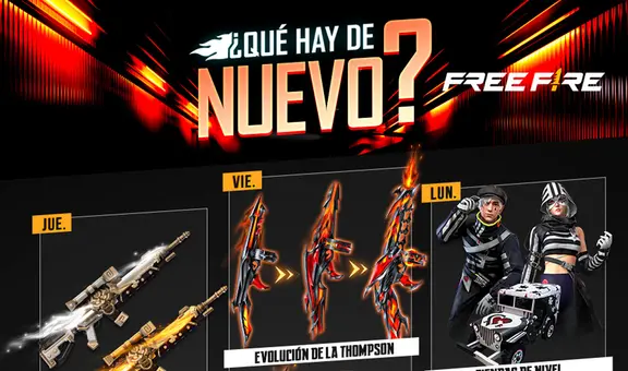 Free Fire: agenda semanal del 16 al 21 de febrero con Devil May Cry 5 y Recarga Colosal