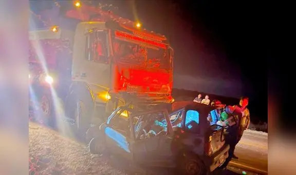 Piura: 6 fallecidos dejó un choque entre un camión y un auto en la carretera a Chulucanas