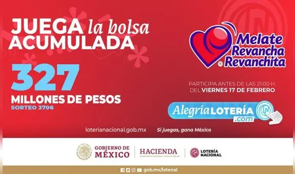 Sorteo Melate: Resultados de la Lotería Nacional del 17 de febrero