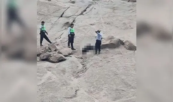 Huacho: delincuente pierde la vida luego de robar a 6 personas y caer de un cerro