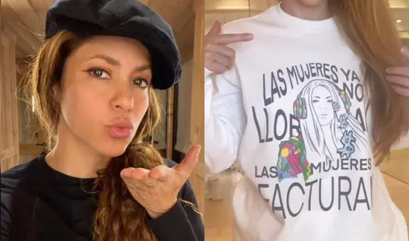Shakira pone a la venta sudaderas con la frase: “Las mujeres ya no lloran, las mujeres facturan”