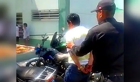 Detienen a hombre cuando agredía a su pareja en restaurante de Trujillo
