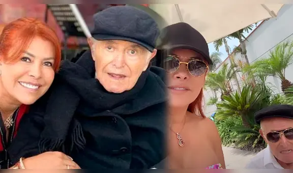 Magaly Medina comparte grato momento con su padre tras ser dado de alta: “Ya está mejorcito”