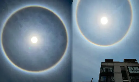 ¿Por qué hay un arcoíris alrededor del Sol y qué significa este fenómeno?