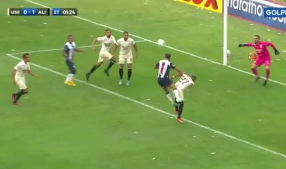 ¡Polémica total! Gabriel Costa metió un golazo de cabeza pero fue anulado por supuesta falta