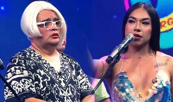 Dayanita le levanta la voz a Jorge Benavides por querer interrumpirla en sketch: ¿Me dejas hablar?