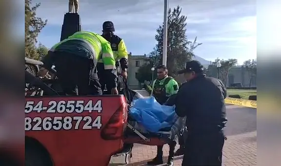 Serenos hallan cuerpo sin vida de una persona en un parque de Arequipa