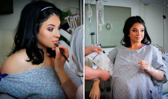 Mamá se peinó y maquilló mientras daba a luz para no verse sudada: "Quería lucir bien después del parto"