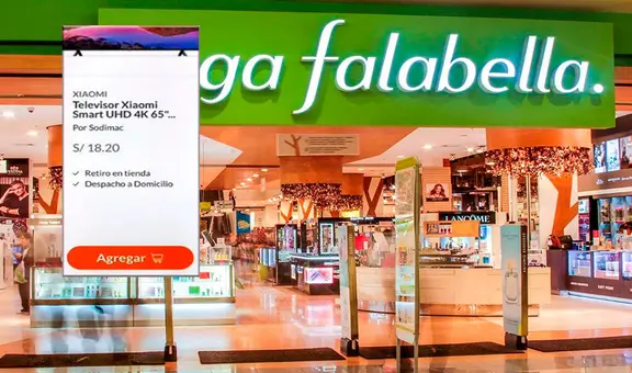 ¡A 18 soles! Falabella vendió por error televisor Xiaomi de 65" en su web
