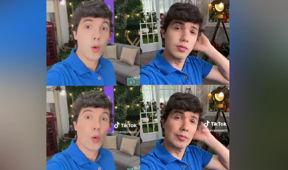 Bruno Pinasco prueba el filtro de la juventud y causa furor en redes sociales: “¿Cuál es el original?”