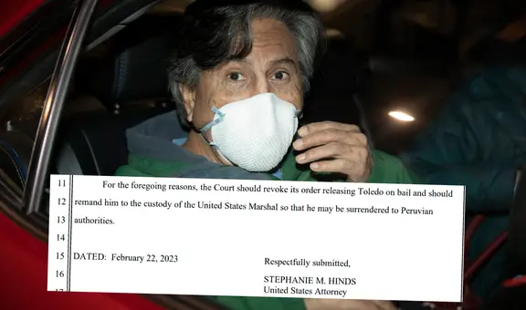 Alejandro Toledo: fiscal de EE. UU. pide primero detener a expresidente para que sea extraditado
