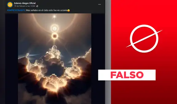 Esta imagen no es una señal en el cielo de Ucrania: ha sido creada por una IA
