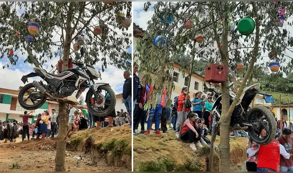 “Otro level”: moto 0 km se luce en yunza durante los carnavales de Huánuco