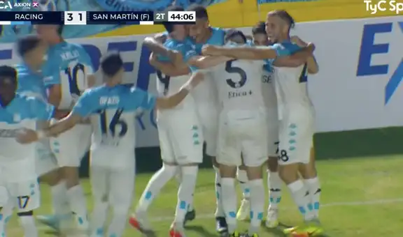 Con gol de Paolo Guerrero, Racing derrotó 3-1 a San Martín y avanzó en la Copa Argentina