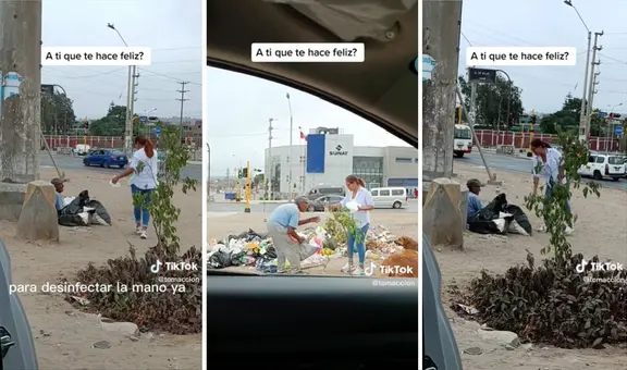 Mujer le regala almuerzo a adulto mayor en situación de pobreza y escena se hace viral