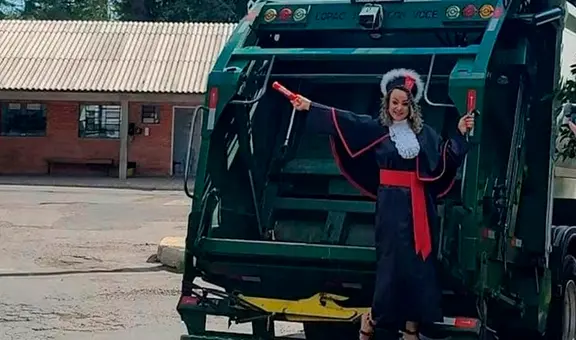 Trabajó duramente como recolectora de basura y hoy celebra su triunfo: se graduó como abogada